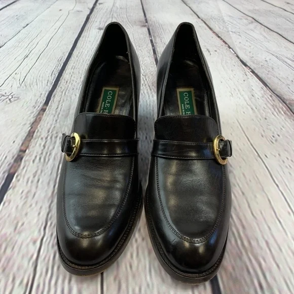 🎉Cole Haan Brown Loafers w/ Chunky Heel - Picture 5 of 8